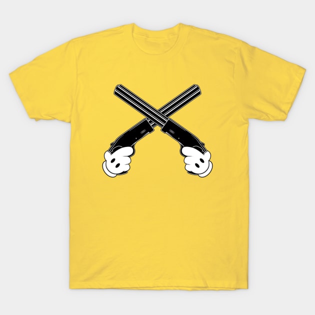 Toon Sawn-Off Shotguns T-Shirt by Woah_Jonny